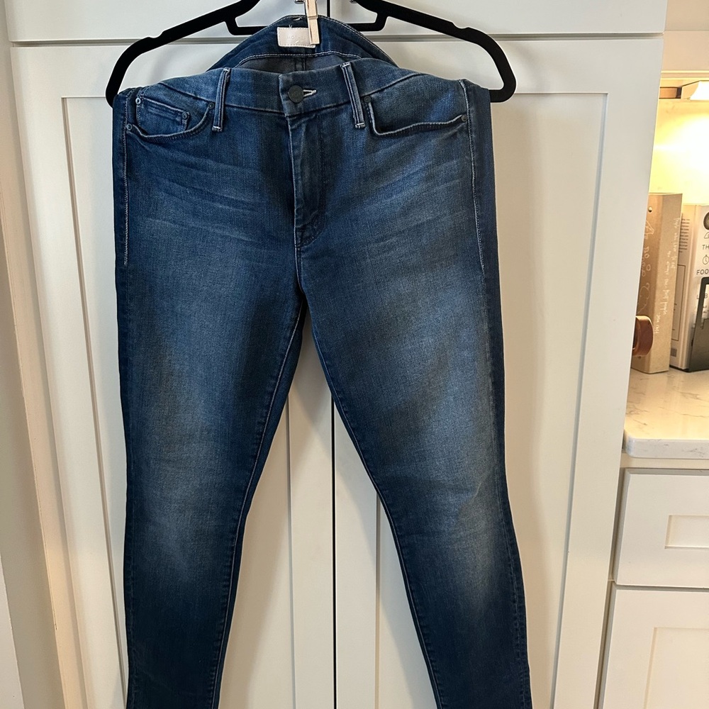 MOTHER Blue Skinny Jeans Classic Denim Style